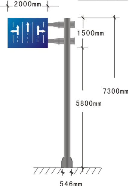 交通標志桿F桿規格特點